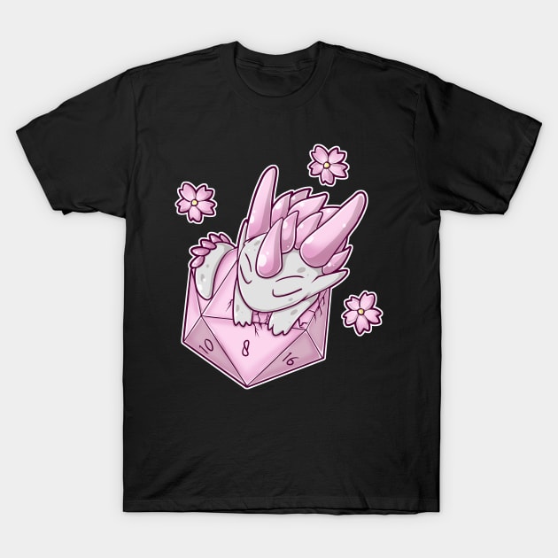 Cherry Blossom Dragon T-Shirt by MimicGaming